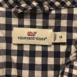 Vineyard Vines gingham shirt dress